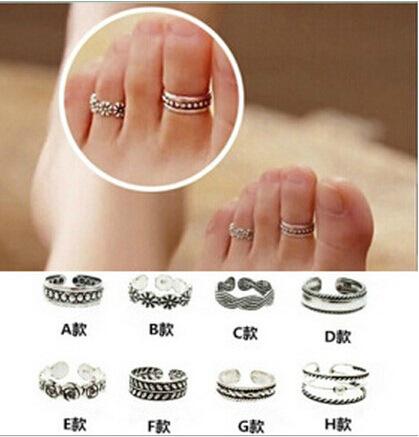 Kong Hyo-jin's personalized fashion foot decoration toe ring is okay, it's love, the same style of foot ring