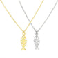 Fishbone Pendant Necklace Pendant Women's Clavicle Chain Fashion Small Fresh Jewelry