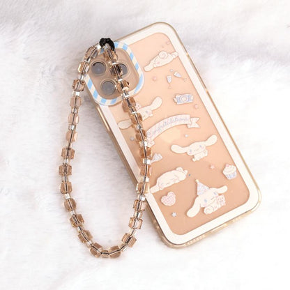 Year Fashion Simple Jewelry Ladies Handmade Geometric Crystal Phone Chain