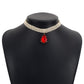 N1877 French Elegant Retro Drill Necklace Exaggerated Light Luxury Fashionable Small People Indifferent Necklace Women