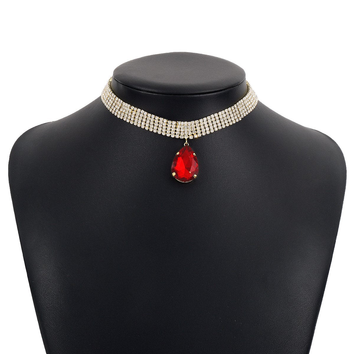 N1877 French Elegant Retro Drill Necklace Exaggerated Light Luxury Fashionable Small People Indifferent Necklace Women