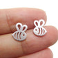 Popular Bee Stud Earrings Stainless Steel Plane Hollow Bee Shape Ear Stud Ear Stitch Insect Earrings