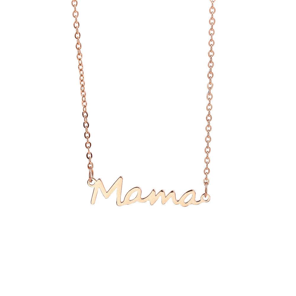 Mama Stainless Steel Alphabet Necklace Mother's Day Series Ladies Jewelry