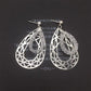 Hollow water drop bird's nest earrings imitation zircon earrings water drop earrings female earrings