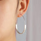 Fashion OL semi-circle circle ins geometric earrings simple atmospheric texture versatile earrings