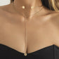 Jewelry Frosty Choker Thin Chain Necklace Simple Stacked Metal Double Disc Tassel Necklace