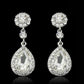 Fashion Shiny Drop Shaped Crystal Earrings Versatile Sweet Earrings Famous Ear Jewelry