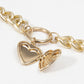 Heart Pendant Necklace Double Ring Women's Jewelry Necklace Retro Creative Accessories