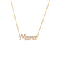 Cold temperament letter brick Mama necklace female simple design clavicle chain mother's day jewelry