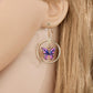Personality Cute Gradient Painted Butterfly Earrings Fashion Ring Earrings Accessories