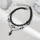 Jewelry Mixed Color Hip Hop Love Clavicle Chain Necklace Niche Design Snake Diamond Necklace Women