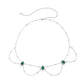 Jewelry sexy all-match water drop gemstone body chain female simple U-shaped ball chain waist chain