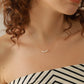 Jewelry French Vintage Metal Thin Chain Necklace Frosty Simple Imitation Pearl Beaded Collar