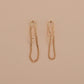 Fashion Geometric Paperclip Earrings Punk Chain Long Earrings Women Accessories
