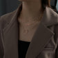 Fashion Letter LUCKY Pendant Necklace Simple Multilayer Necklace Accessories