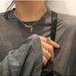 Ins retro short cross sweater chain female net red simple necklace fashion temperament clavicle chain