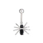 ins inlaid zircon butterfly navel nail navel decoration spider navel ring human body piercing jewelry