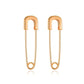 Paper clip earrings personality design sense simple ins cold cool handsome male and female pin earrings