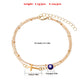 Jewelry Ladies Cross Double Bead Bracelet Simple Popular Temperament Blue Glasses Hand Jewelry