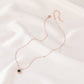 ins Roman numeral color diamond necklace fashion personality temperament net red clavicle chain simple jewelry female