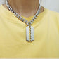 Necklace Jewelry Punk Retro Titanium Steel Blade Thick Chain Necklace Men and Women Simple Single Layer Matching Decoration