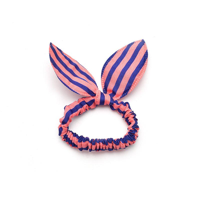 Rabbit Ears Hair Ring Bow Knot Hair Rope Hair Accessories Cute Playful Wave Nodding Flowers