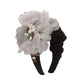 F3347 Popular court lady fabric headband imitation pearl flower ball exaggerated headband female