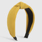 F539 Retro Striped Solid Color Pressed Pleated Knotted Headband Cloth Ladies Going Out Pressed Hair Non-slip Headband