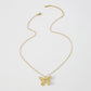 ZN11 Fashion Color Butterfly Necklace Simple Hollow Personality Necklace Temperament Elegant Clavicle Chain Female