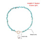 Jewelry Large Shaped Pearl OT Buckle Necklace Femininity Simple Fashion Green Turquoise Necklace