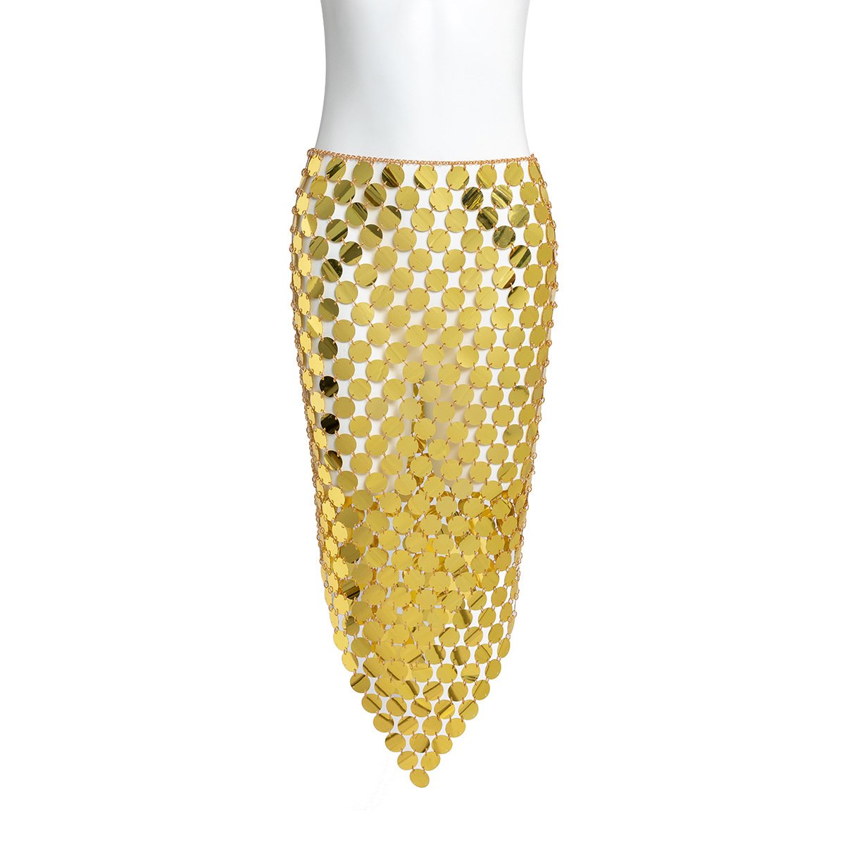 Jewelry Sexy Collision Color Sequins Handmade Skirt Women's Beach Show Round Body Chain