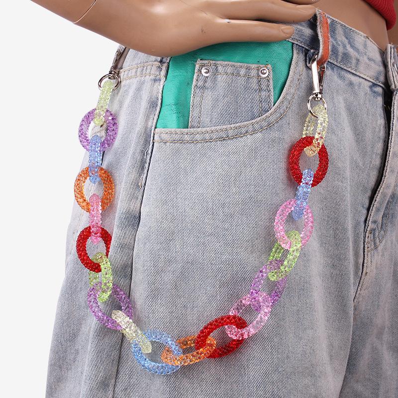 Night Jumping Di Hip Hop Pants Chain Fashion Acrylic Decorative Chain Casual Punk Jewelry Waist Chain