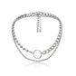 Jewelry Versatile Set Beads Handmade Necklace Personality Asymmetric Hip-Hop Geometric Chain Necklace