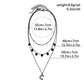 Jewelry Simple Open Peach Heart Chain Necklace Sweet Cool Dark Black Micro-inlaid Crescent Moon Tassel Necklace Female