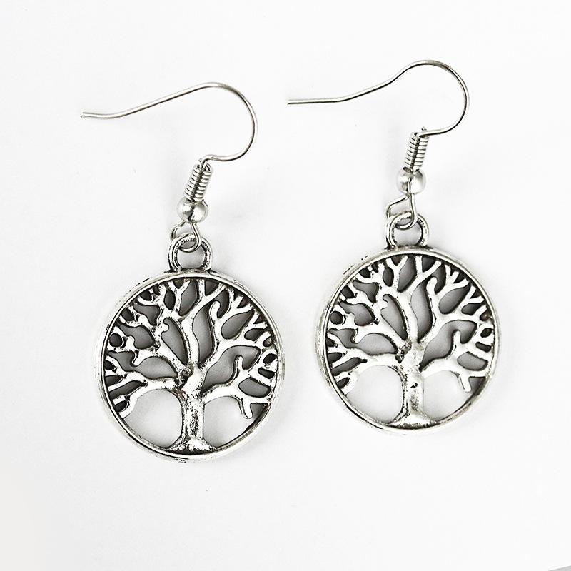 Fashion Creative Tree of Life Earrings Retro Earrings Popular Accessories