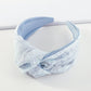 F448 wide-brimmed knotted yarn hair hoop Mori sweet flower head hoop spring and summer small fresh outing simple hairpin