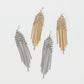 E159 Personalized micro-inlaid fashion earrings chain tassels exaggerated long fashion earrings earrings