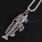 Fishbone Necklace Popular Jewelry Exaggerated Metal Animal Pendant
