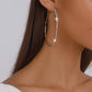 E1457 Exaggerated Circle Earrings Claw Chain Rhinestone Trendy Earrings Hip Hop Night Shining Big Earrings