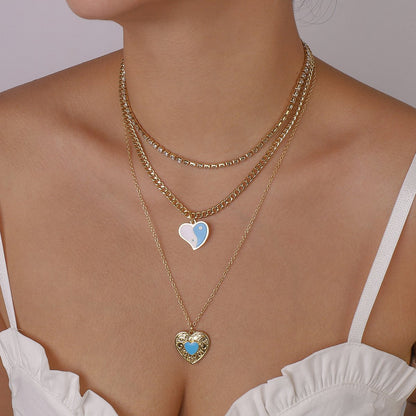 N152 Jewelry Chain Claw Chain Exaggerated Necklace Drip Oil Love Tai Chi Gossip Creative Necklace