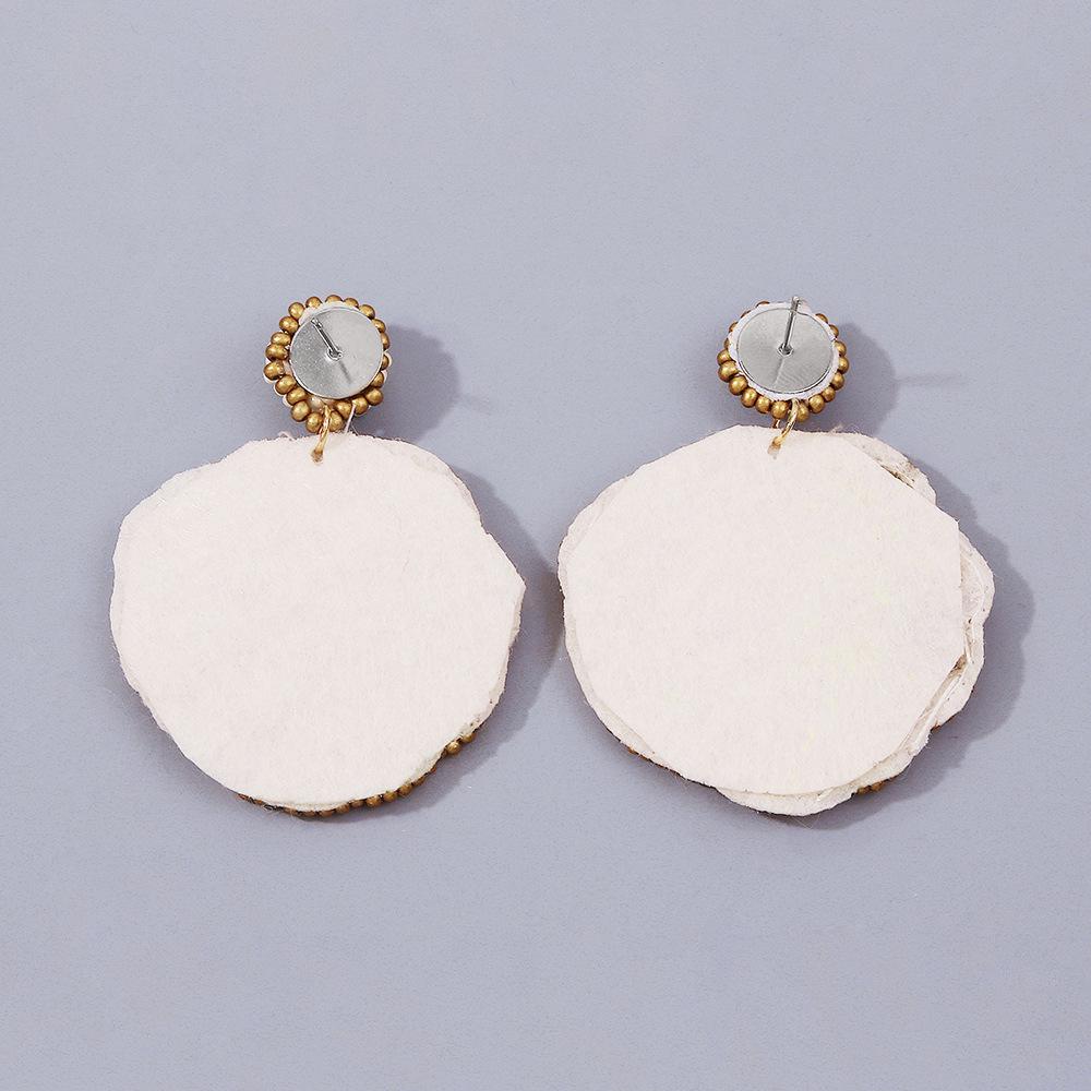 E1336 Jewelry Personality Beaded Sequins Colorful Earrings Design Shell Gradient Earrings