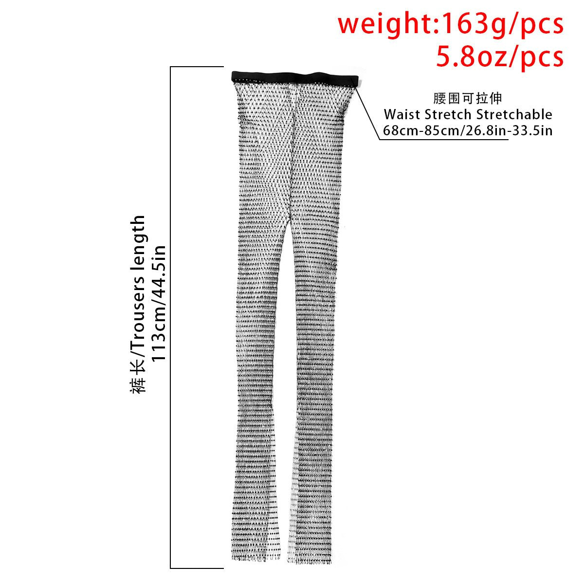 Jewelry Sexy Night Flash Diamond Hollow Pants Female Personality Trendy Perspective Fishnet Body Chain