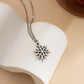 Jewelry French minimalist design sense chain metal pendant cold snowflake pendant necklace