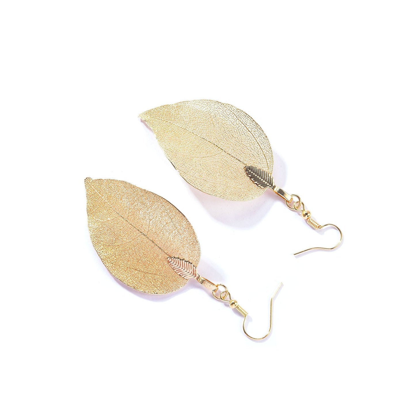 Jewelry Fashion Simple Leaf Pendant Earrings Ladies Personality Exaggerated Atmospheric Earrings