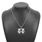 N955 Personality Cartoon Robot Pendant Necklace Simple Necklace Fun Heart Diamond Necklace Women