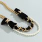 Temperament small velvet chain pearl waist chain fashion retro geometric diamond small butterfly body chain