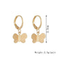 Accessories Small Striped Butterfly Earrings Female Super Fairy Temperament Girls Fresh Fashion Metal Earrings