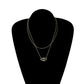 Jewelry 14K Full Diamond Round Geometric Pendant Necklace Women's Fashion Simple Devil's Eye Necklace