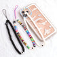 Ins personality fashion handmade color soft pottery mobile phone lanyard devil's eye decorative bag chain female