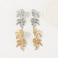 E197 Jewelry ZA Exaggerated Long Irregular Symmetrical Earrings Cold Retro Earrings Female